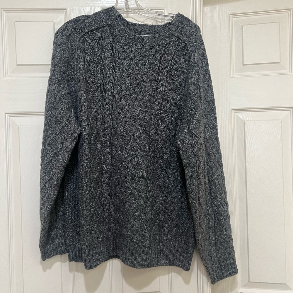 Tommy Bahama Charcoal Cable Knit Sweater